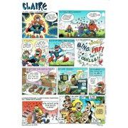 Carte prénom en BD - Claire - 15x21 cm